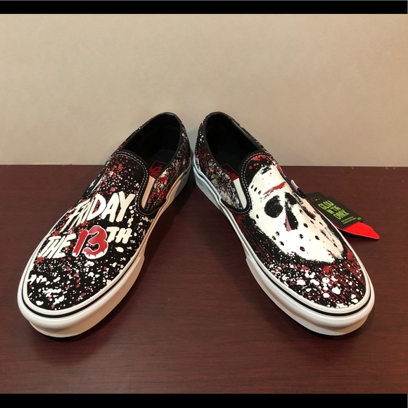 Vans x The House Of Terror, Classic Slip On, Friday The 13th, Various Sizes - Picture 5 of 16